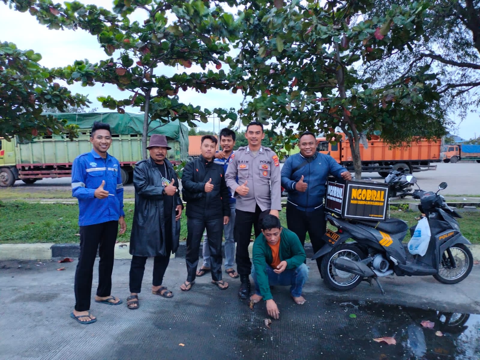 Berawal Dari Giat Ngopi Bareng di Pelabuhan, KSKP Bakauheni Amankan 2 Pelaku Pencurian