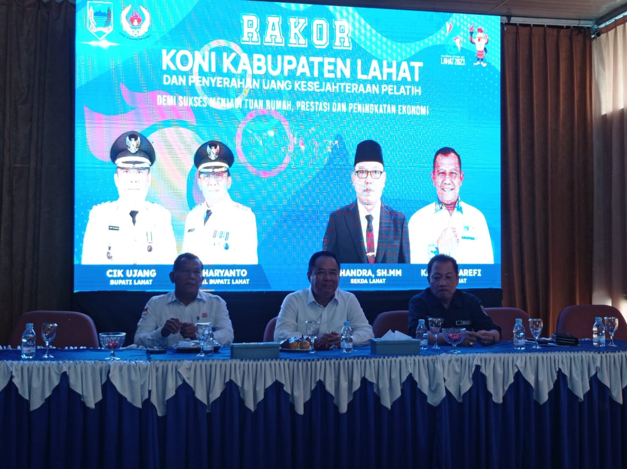 Rapat koordinasi KONI Lahat, Bupati berikan semangat dan motivasi untuk berprestasi