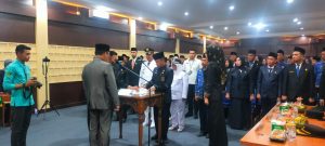 Pelantikan dan Pengambilan Sumpah Jabatan Pimpinan Tinggi Pratama, Administrator, Pengawas, Kepala Sekolah dan Jabatan Fungsional di Lingkungan Kabupaten Empat Lawang