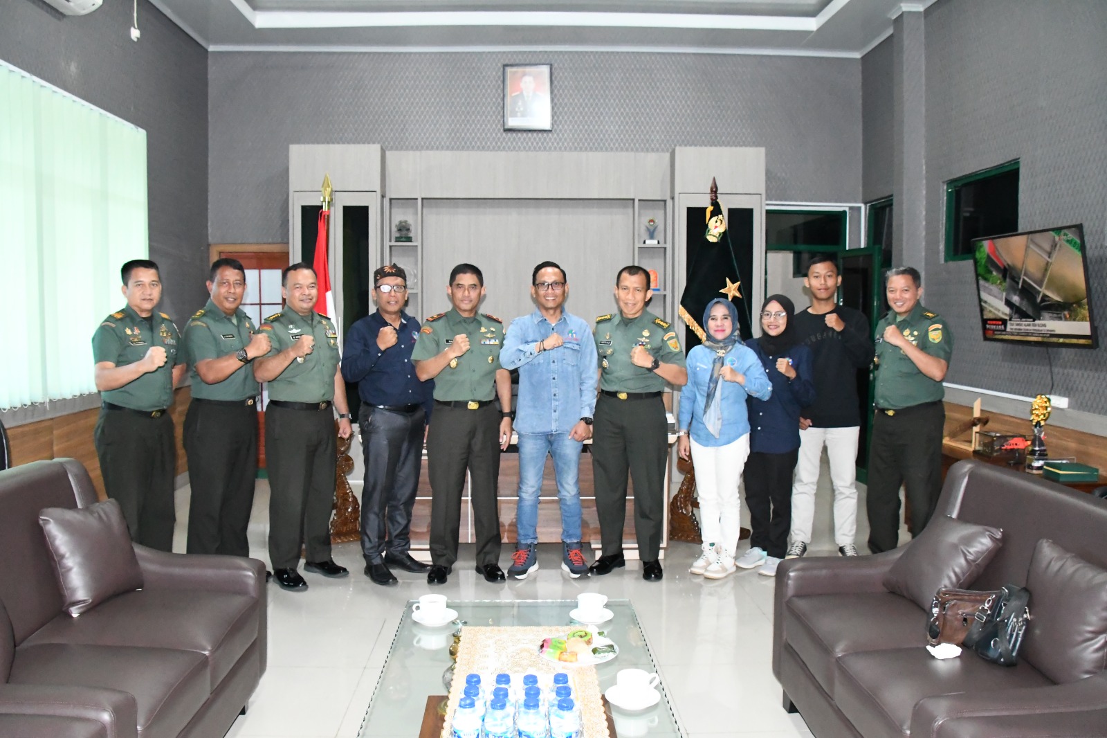 Aduensi dengan Korem 044/ Gapo, Efran: IWO Sumsel akan Gelar Lomba Menulis pada HUT TNI ke – 78