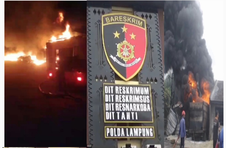 Polisi Sebut Lokasi Kebakaran di Candimas Lamsel Disewa untuk Bisnis BBM