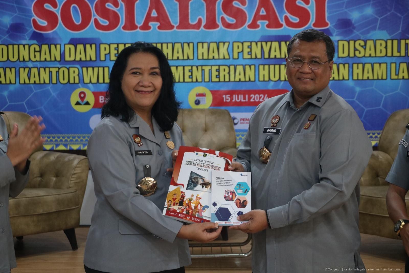 Kakanwil Sosialisasi Pedoman Pelindungan Dan Pemenuhan Hak Penyandang Disabilitas Mental