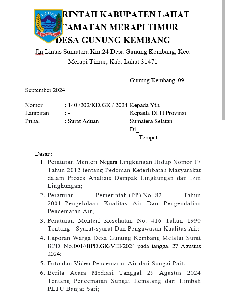 Musim Kemarau sulit cari air, Sungai dicemari Limbah PT BPI, Lengkap sudah penderitaan Warga Desa Gunung Kembang