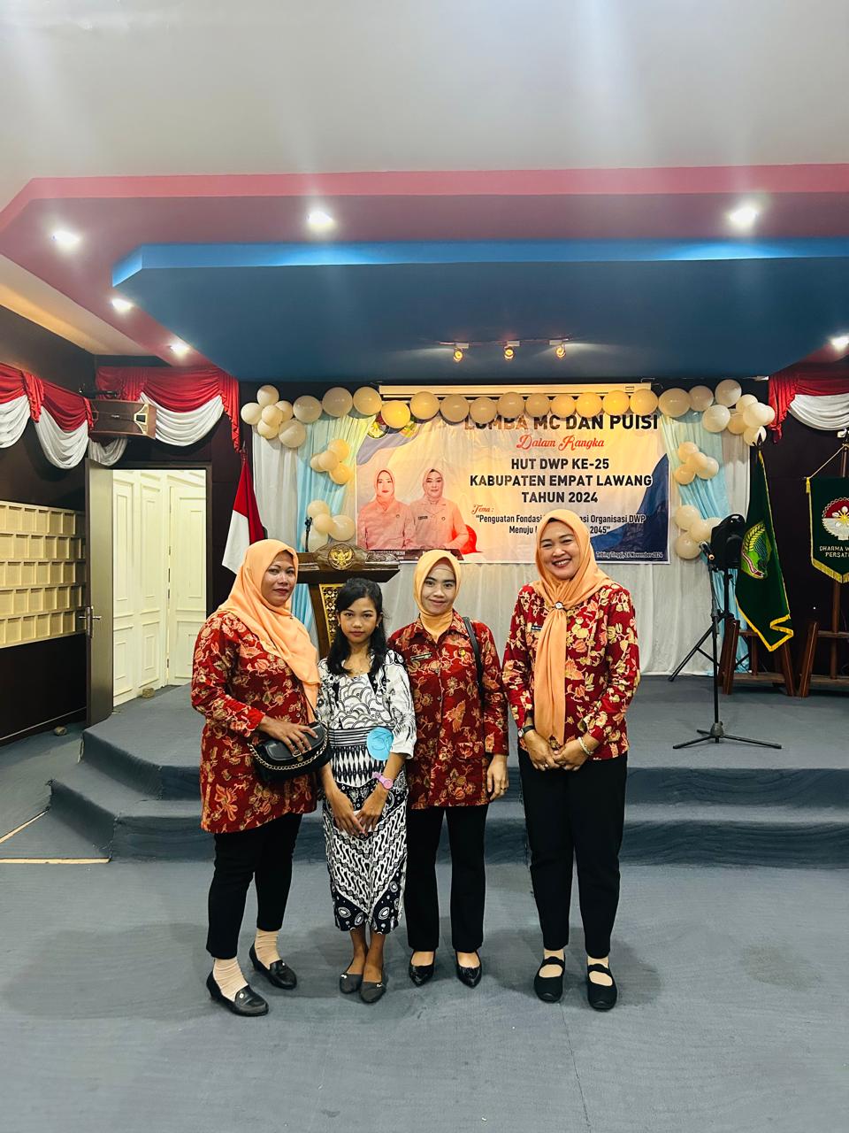 Berlangsung meriah, Lomba Baca Puisi dan MC HUT DWP ke 25