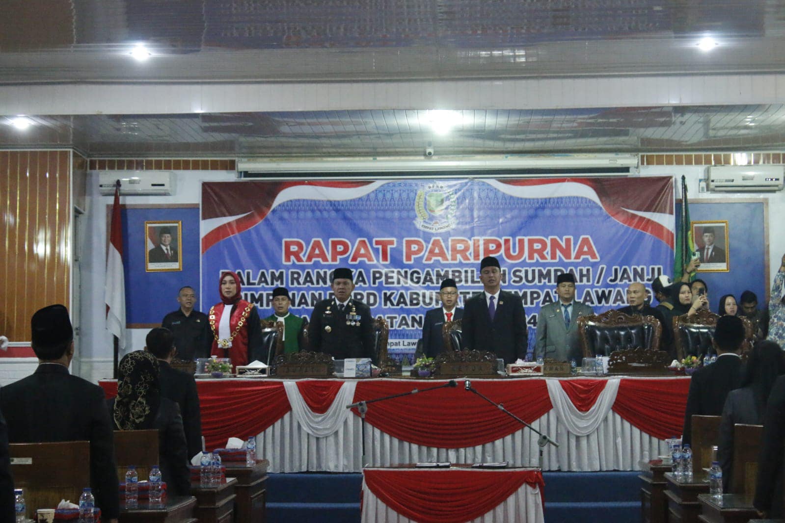 Pelantikan Wakil Ketua DPRD Empat Lawang berlangsung tertib dan Khidmat