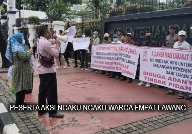 Aksi di Depan KPK, Drama Pendukung Paslon TMS  Jadi Bahan Ejekan Warga Empat Lawang