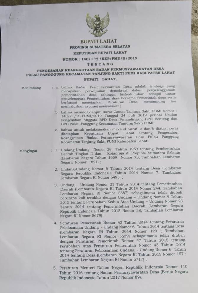 Diduga gunakan Ijazah Palsu, M bisa Lolos jadi Anggota BPD Pulau Panggung    