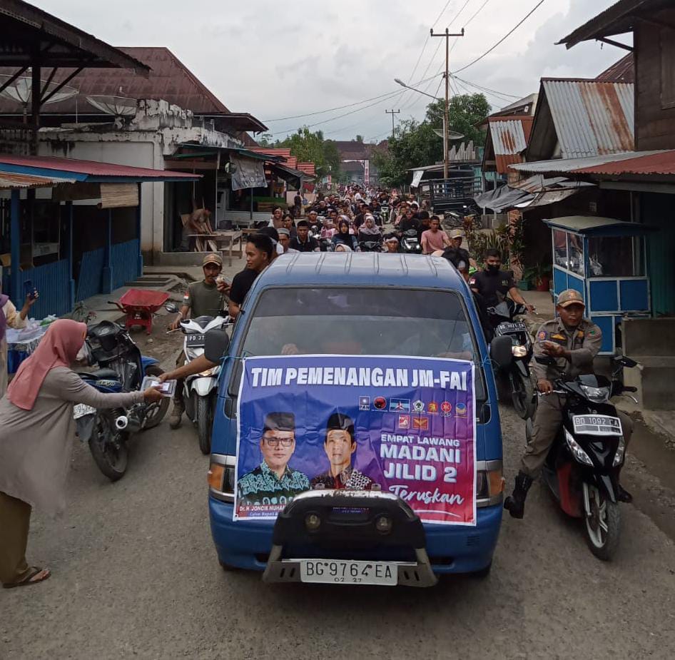 Ratusan Pemuda Paiker Banjiri Road Show dan Pembagian 1000 Takjil untuk Memenangkan JM-FA’I